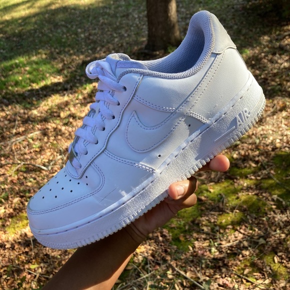 All white Air Force 1’s
